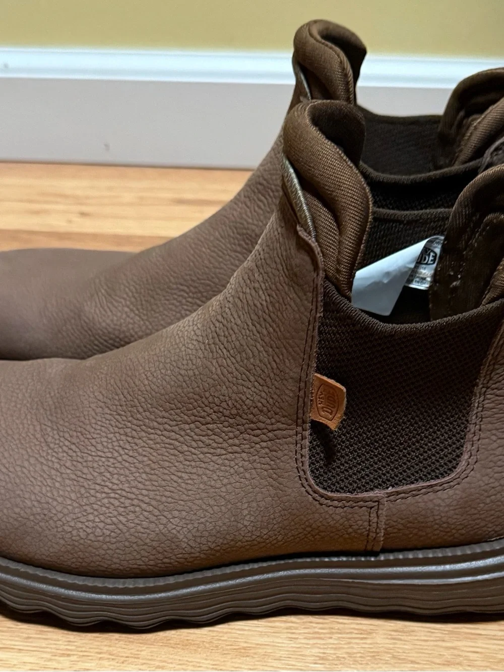 Men's Brown Slip-On Hey Dude Boots